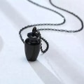 Miniatyrbillede 8 af 10: Ønskeflaske Halskæde Kæledyrs Askeboks Vedhæng SØLV silver