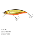 Pikkukuva 1 / 9: uppoava Minnow Baits Fish Hooks J J J