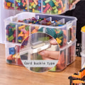Miniatyrbild 6 av 8: Leksaker Förvaringslåda Diverse Container GRÖN 2 LAYER 2 LAYER Green 2 layer-2 layer
