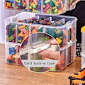 Miniatyrbillede 6 af 8: Legetøj Opbevaringsboks Diverse Container GRØN 1 LAG 1 LAG Green 1 layer-1 layer