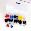 Miniatyrbillede 3 af 6: 25 stk Light Touch Switch-knap Cirkulær knap Momentan