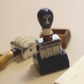 Miniatyrbilde 5 av 10: Dato Rullestempel Gummistempel BRUN brown