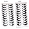 Miniatyrbild 2 av 10: 10 par Fox Eye Lashes Cat Eye Lashes MAO2 MAO2 MAO2