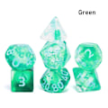Pikkukuva 1 / 10: 7kpl/ set DND Dice Polyhedral Dice GREEN GREEN Green