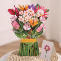 Miniatyrbild 7 av 10: 3D Pop-up bukett pappersblommor 4 4 4