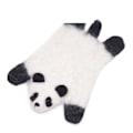 Miniatyrbillede 1 af 9: Håndlavet uldfilt glasbrik Animal dækkeserviet SORT PANDA SORT Black Panda