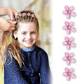 Miniatyrbild 4 av 10: 10 delar Blomkristall hårklämma Girl Bangs Clip ROSA 10 DELAR pink 10 Piece-10 Piece