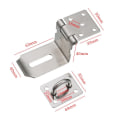 Pikkukuva 2 / 9: Riippulukon Hasp oven salvat 2kpl 2kpl 2pcs