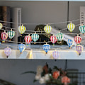 Miniatyrbillede 6 af 10: Hot Air Balloon String Lights Hot Air Balloon String Bannere multicolor