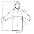 Pikkukuva 2 / 6: 2kpl Rain Ponchos Raincoats Rain Shell Coat 2Pcs