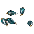 Miniatyrbillede 7 af 9: Krystal Charms Teardrop Krystal Charms Facet Teardrop