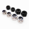 Pikkukuva 4 / 10: 10 kpl Itselukkiutuvia Muttereita Musta M6 M6 black M6-M6