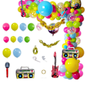 Pikkukuva 1 / 4: Takaisin 90-luvun 80-luvun teemajuhliin Balloon Garland Arch Kit