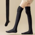 Miniatyrbillede 1 af 10: Over Knee Strømper Lår Tights SORT black