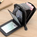 Miniatyrbillede 7 af 10: RFID Kortholder Dame Mænd Pung BRUN Brown