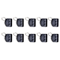 Miniatyrbilde 9 av 10: 20stk Abo Float Connectors Clear Snap SVART SORT Black