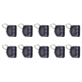 Miniatyrbillede 9 af 10: 20 stk Abo Float Connectors Clear Snap SORT SORT Black