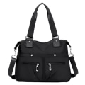 Miniatyrbild 7 av 11: Axelväska med stor kapacitet Vattentät Multi Pocket Women Tote Nylon Light Blue