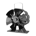 Miniatyrbillede 5 af 7: 6 Blade Pejs Blæser Brænde Blæser Varmedrevet Blæser