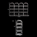 Miniatyrbillede 2 af 10: Øreringe Display Holder Øreringe Studs Display Rack transparent 2 Fan-2 Fan