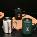 Miniatyrbillede 7 af 10: Kaffekop Dobbeltbundt Krus SORT 350ML 350ML black 350ml-350ml