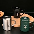 Pikkukuva 7 / 10: Kahvikuppi, kaksipohjainen muki MUSTA 250ml 250ml black 250ml-250ml