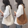 Miniatyrbillede 10 af 10: Strikkede Tasker Skuldertasker BEIGE beige