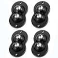 Miniatyrbillede 1 af 6: 4 Stk Mini Hjul Hjul Dobbelt Perle Universal Hjul Apparat