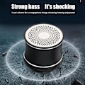 Miniatyrbild 6 av 8: Metallkort Bluetooth -högtalare Mini Subwoofer Bärbar guld
