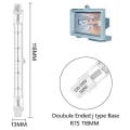 Miniatyrbilde 2 av 10: Lyspære Dimbar J118/-100W J118/-100W J118/-100W