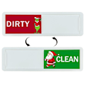 Pikkukuva 9 / 10: Christmas Clean Likainen kyltti Muistutuskyltit WHITE STYLE 2 STYLE 2 White Style 2-Style 2