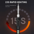 Miniatyrbilde 6 av 10: Digital Display Elektrisk loddebolt HVIT EU EU White EU-EU