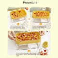 Miniatyrbillede 4 af 10: 22 Grids Ice Cube Opbevaringsbeholder Ice Cube Maker orange