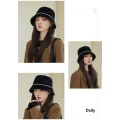 Miniatyrbilde 5 av 10: Plysj Buket Hat Fisherman Hat SVART black