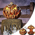 Miniatyrbillede 10 af 10: Halloween Græskarlygte Skræmmende Græskarlanterne UDEN LED without LED