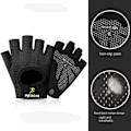 Miniatyrbillede 7 af 10: Halvfingerhandsker Yogahandsker SORT M black M