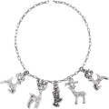 Miniatyrbillede 5 af 5: 66 stk Elk Charms Vedhæng Retro Jul Dyr Charms Bulk