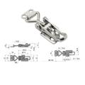 Miniatyrbilde 2 av 10: 2stk Toggle Clamp Latch Anti-Rattle Toggle Latch Festeklemme