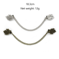 Miniatyrbilde 3 av 10: Cardigan Clip Sjal Brosje ANTIKK SØLV STIL 4 STIL 4 Antique Silver Style 4-Style 4