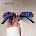Miniatyrbillede 1 af 10: Cheetah Decor Solbriller Dobbelt Bridge Solbriller GRADIENT Gradient Blue