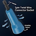 Miniatyrbilde 8 av 10: Wire Twist Tool 6mm sekskantet håndtak Spin Twist Wire