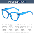 Miniatyrbillede 2 af 10: Anti-Blue Light Briller Overdimensionerede briller LEOPARD PRINT Leopard print
