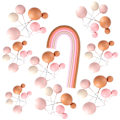 Miniatyrbillede 7 af 10: Cake Topper Bolde Rainbow Cake Toppers MULTICOLOR Multicolor
