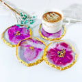 Miniatyrbilde 6 av 10: Epoksyharpiksstøpeformer Coaster-form C C C