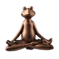 Miniatyrbilde 1 av 5: Yoga Frosk Frosk Statue Figur Froske Dekor
