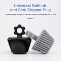 Miniatyrbillede 7 af 10: Silikone Badekar Stopper Badekar Stop SORT SORT black