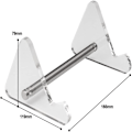 Miniatyrbillede 4 af 10: Tastatur Display Stand Tastaturstativ TRANSPARANT TO LAG TO transparent two layers-two layers