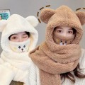 Miniatyrbillede 5 af 10: Tørklædehandsker Maskesæt Bear Ear Hat FARVE 5 FARVE 5 Color 5