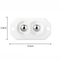 Miniatyrbillede 2 af 6: 4 Stk Hjul 360⁰ Drejeskive Universal Paste Hjul