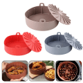 Miniatyrbilde 8 av 10: Air Fryer Silikongryte AirFryer Tilbehør GRÅ 16CM grey 16cm